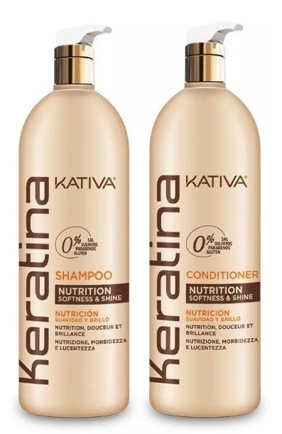 Kit Shampoo, Acondicionador  y Tratamiento Keratina  Kativa 